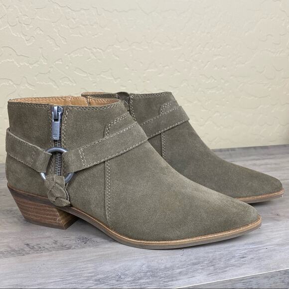 NWOB Lucky Brand Enitha Leather Booties, Size 7.5 - Picture 4 of 11